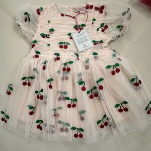 Konges Slojd Tullie Cherry Dress 2Y NWT